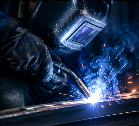 Opération de soudure industrielle